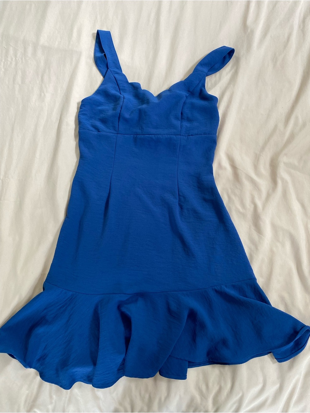 Altar'd State Scalloped Blue Dress